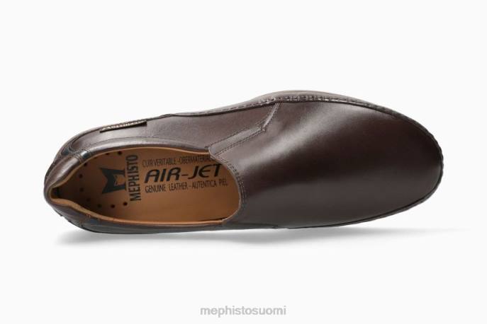 miehet V082546 roby ruskea Mephisto luistaa päälle