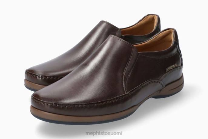 miehet V082546 roby ruskea Mephisto luistaa päälle