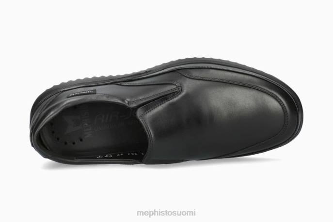 miehet V082633 kaksikko musta Mephisto luistaa päälle