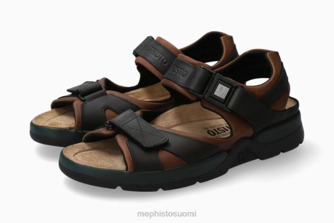 miehet V082557 hain istuvuus tumman ruskea Mephisto sandaalit