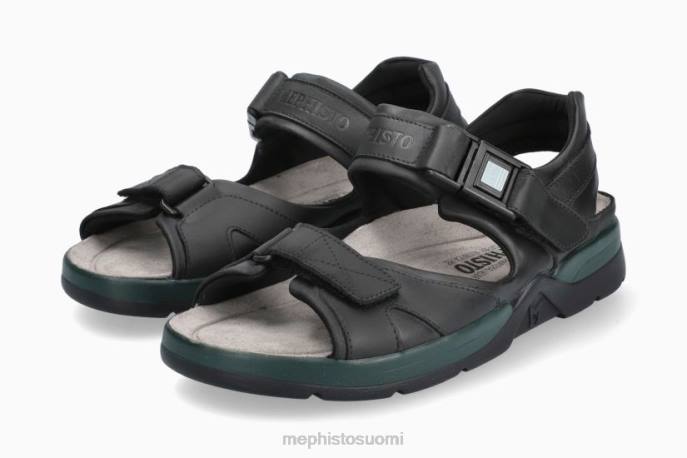 miehet V082558 hain istuvuus musta Mephisto sandaalit