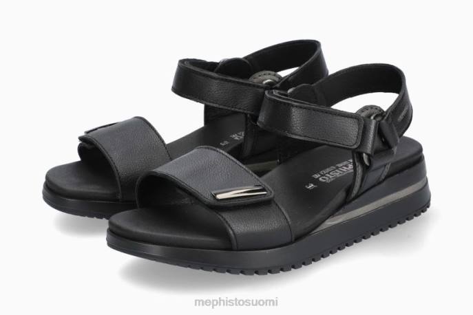 naiset V082101 jeanie musta Mephisto sandaalit