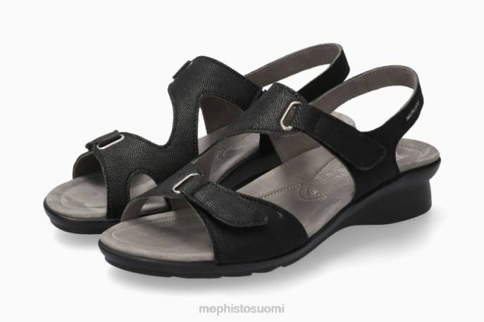 naiset V082122 Pariisi musta Mephisto sandaalit