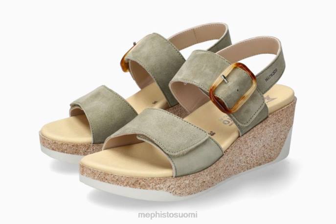 naiset V082133 giulia vaalea khaki Mephisto sandaalit
