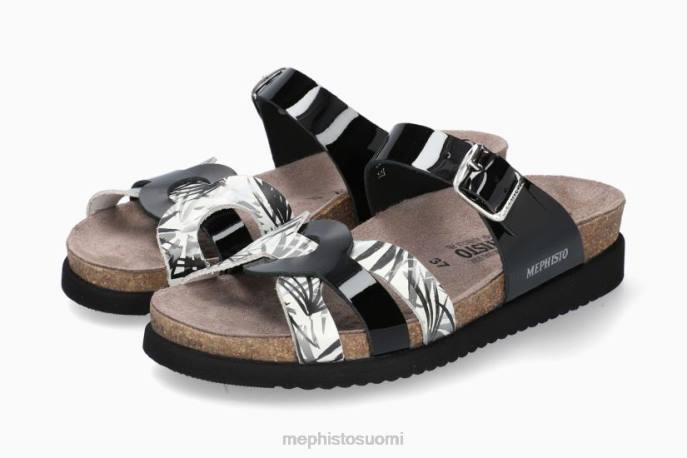 naiset V082143 helma musta Mephisto sandaalit