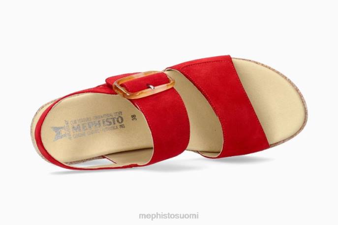 naiset V082161 giulia helakanpunainen Mephisto sandaalit