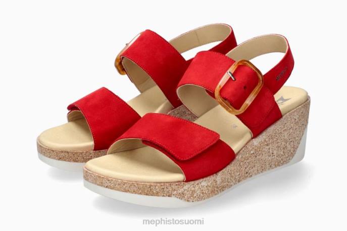 naiset V082161 giulia helakanpunainen Mephisto sandaalit