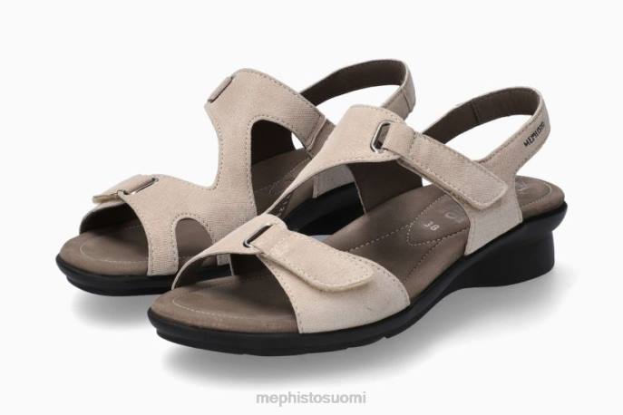 naiset V082162 Pariisi vaalea taupe Mephisto sandaalit