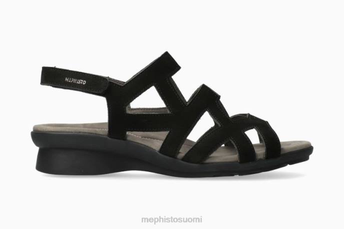naiset V082168 pamela musta Mephisto sandaalit