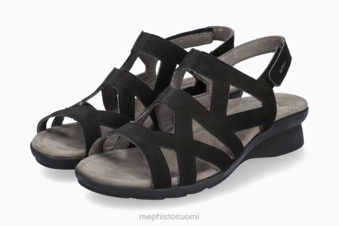 naiset V082168 pamela musta Mephisto sandaalit