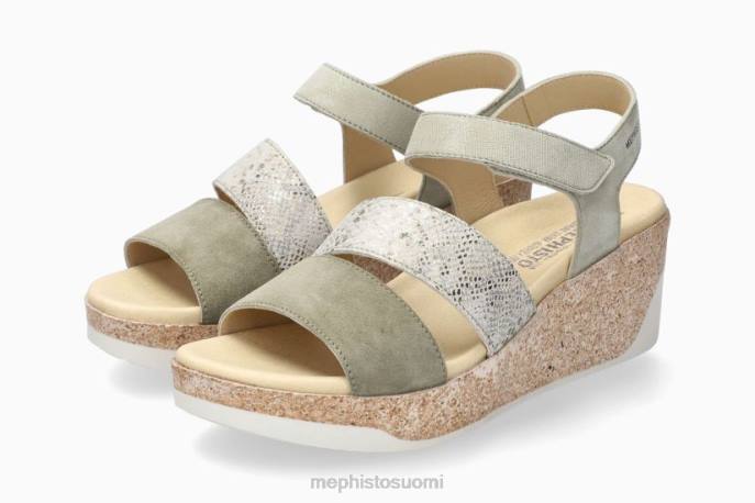 naiset V082173 gianna vaalea khaki Mephisto sandaalit