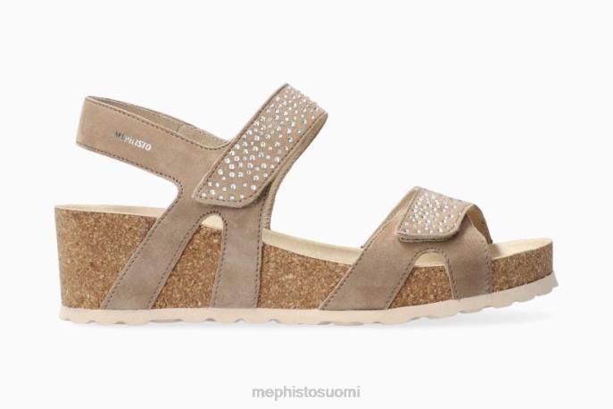 naiset V082201 vic kipinä vaalea taupe Mephisto sandaalit