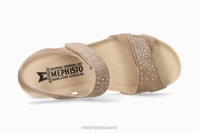 naiset V082201 vic kipinä vaalea taupe Mephisto sandaalit