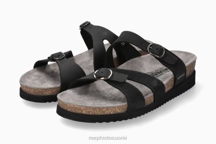 naiset V082206 hannel musta Mephisto sandaalit