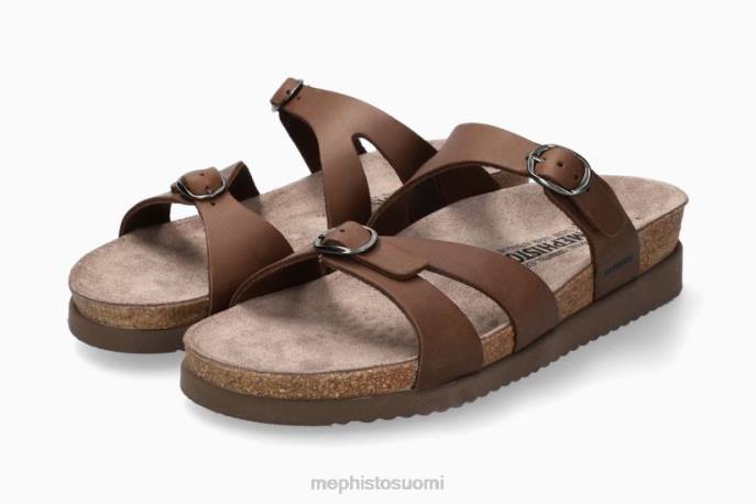 naiset V082207 hannel tumman ruskea Mephisto sandaalit