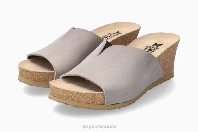 naiset V082214 lisane vaalean harmaa Mephisto sandaalit