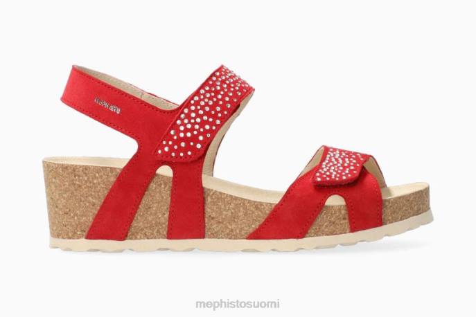 naiset V082230 vic kipinä helakanpunainen Mephisto sandaalit