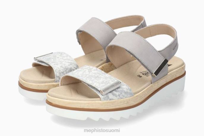 naiset V08227 Dominica vaalean harmaa Mephisto sandaalit