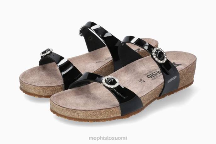 naiset V08228 idelya musta Mephisto sandaalit