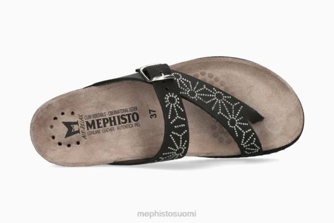 naiset V082383 hella kipinä musta Mephisto sandaalit