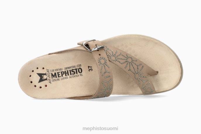 naiset V082384 hella kipinä vaalea taupe Mephisto sandaalit