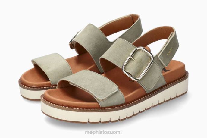 naiset V0823 belona vaalea khaki Mephisto sandaalit