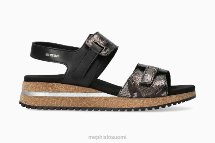 naiset V08244 jade musta Mephisto sandaalit