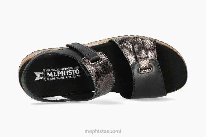 naiset V08244 jade musta Mephisto sandaalit