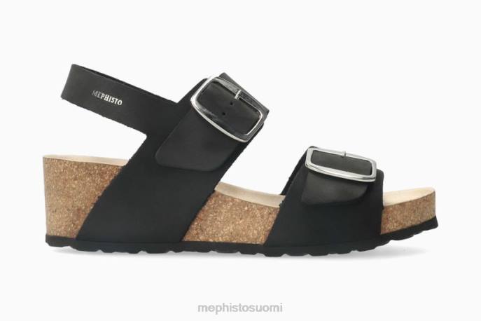 naiset V08246 violett musta Mephisto sandaalit