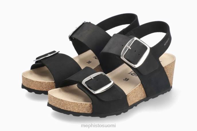 naiset V08246 violett musta Mephisto sandaalit
