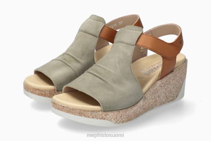 naiset V08254 galiane vaalea khaki Mephisto sandaalit