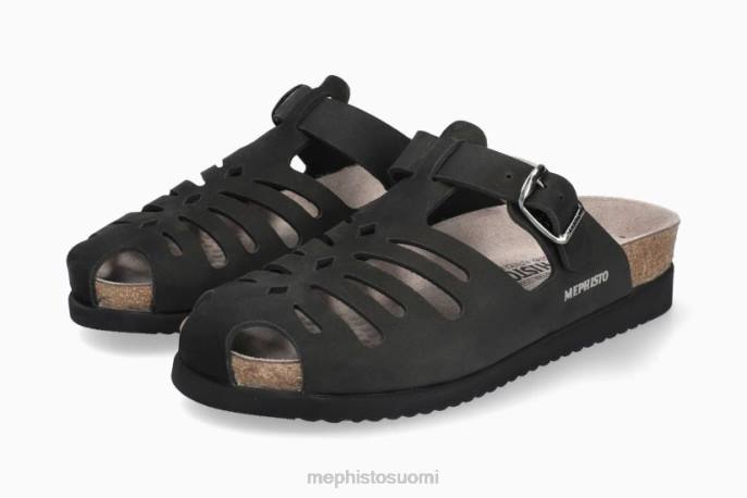 naiset V08274 hedina musta Mephisto sandaalit