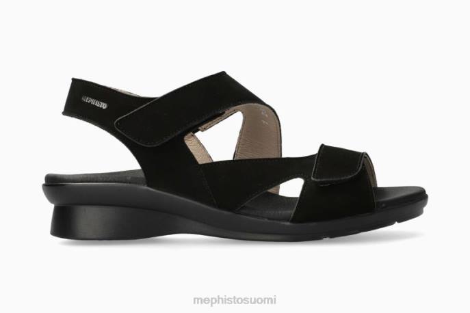 naiset V08285 paska musta Mephisto sandaalit
