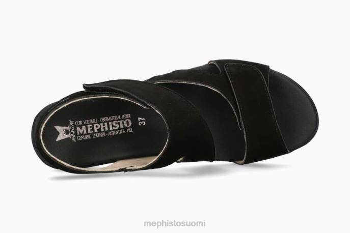 naiset V08285 paska musta Mephisto sandaalit