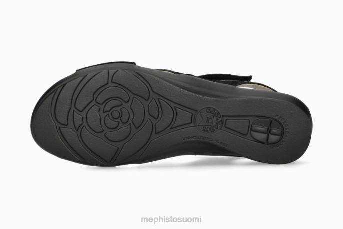 naiset V08285 paska musta Mephisto sandaalit
