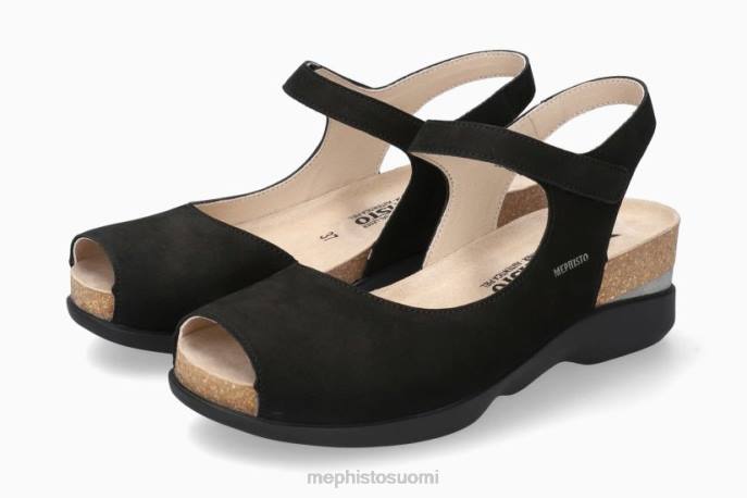 naiset V08290 orfea musta Mephisto sandaalit